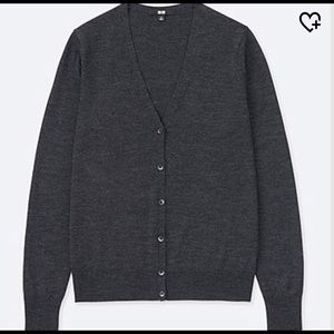 Uniqlo cardigan - charcoal grey